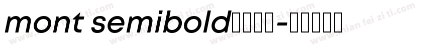 mont semibold字体下载字体转换
